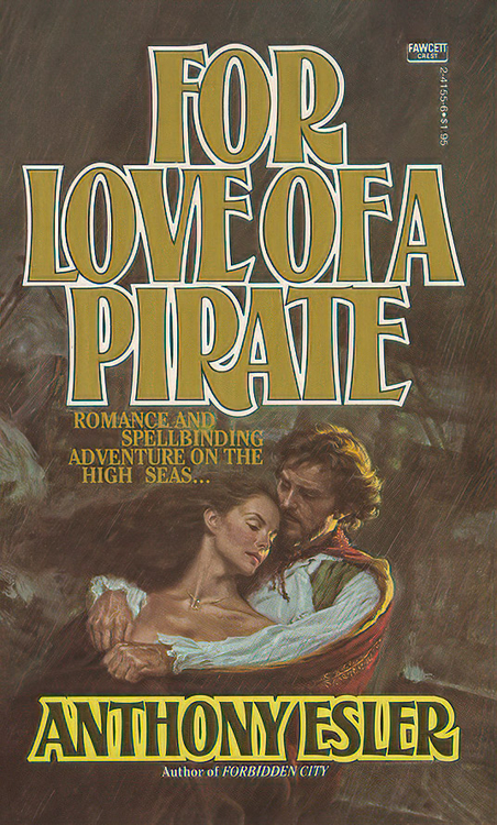 Ellen Michaels on the Cover of For Love Of A Pirate by Anthony Esler